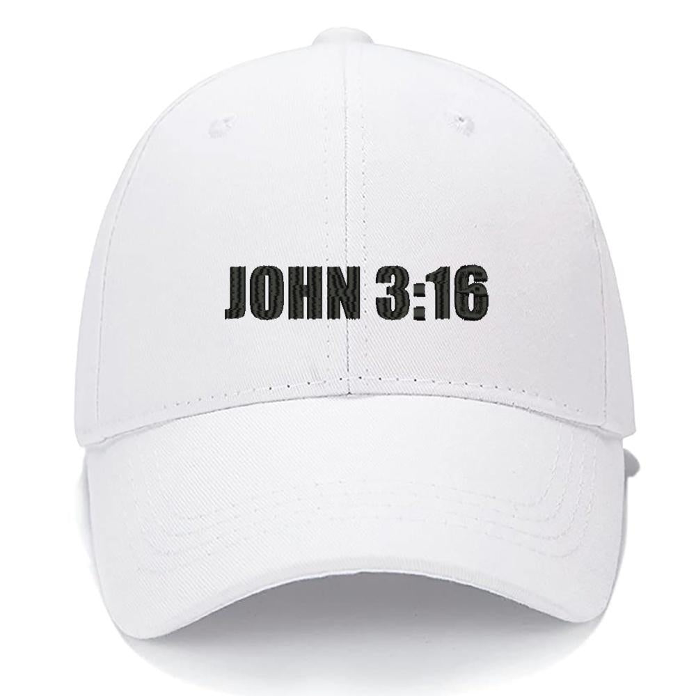 JOHN 3:16 Jesus Christian Men Women Unisex Baseball Cap Classic Low Profile Adjustable Strapback Baseball Cap Dad-Hat