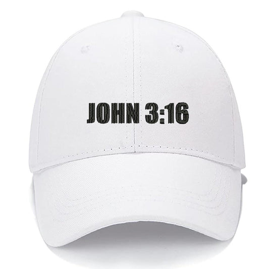 JOHN 3:16 Jesus Christian Men Women Unisex Baseball Cap Classic Low Profile Adjustable Strapback Baseball Cap Dad-Hat