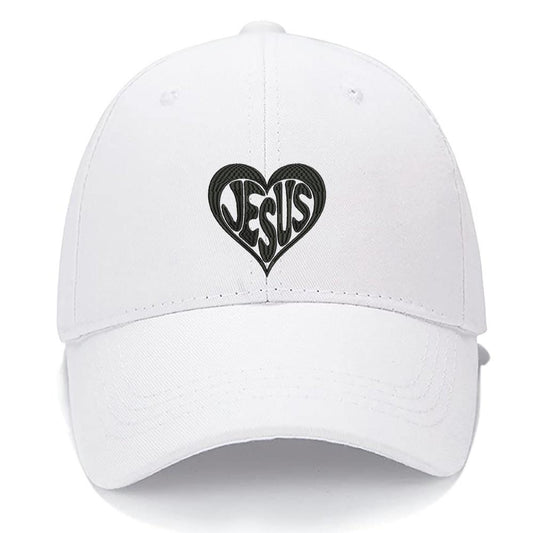 IN JESUS HEART God Love Christ Bible Christian Men Women Unisex Baseball Cap Classic Low Profile Adjustable Strapback Baseball Cap Dad-Hat