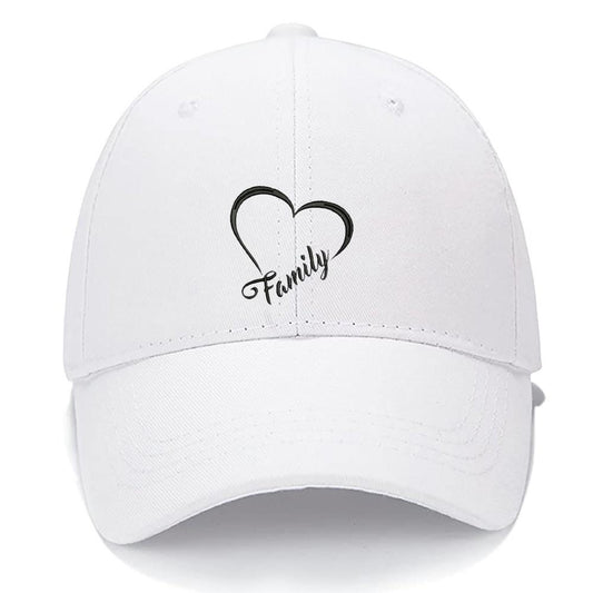 FAMILY HEART Live Love Laugh Men Women Unisex Baseball Cap Classic Low Profile Adjustable Strapback Baseball Cap Dad-Hat
