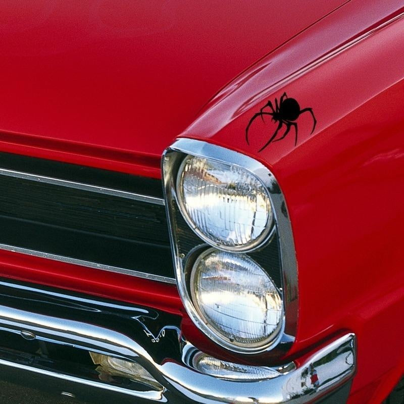 Trendy Stickers Car Styling Black Widow Spider Car Stickers Motorcycle Vinyl Decal Exterior Accessories JDM