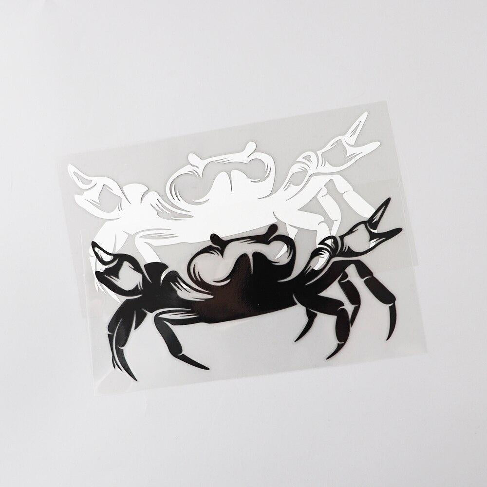 15.5CM×7.6CM Personality Crab Animal Car Stickers Motorcycle Decal Vinyl