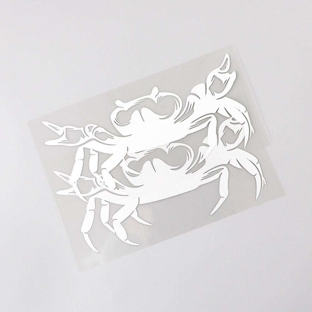 15.5CM×7.6CM Personality Crab Animal Car Stickers Motorcycle Decal Vinyl