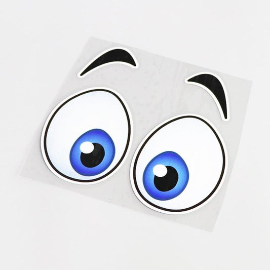 14CM*12.7CM Cartoon High-quality Fun Eye Car Sticker Decoration Decal PVC