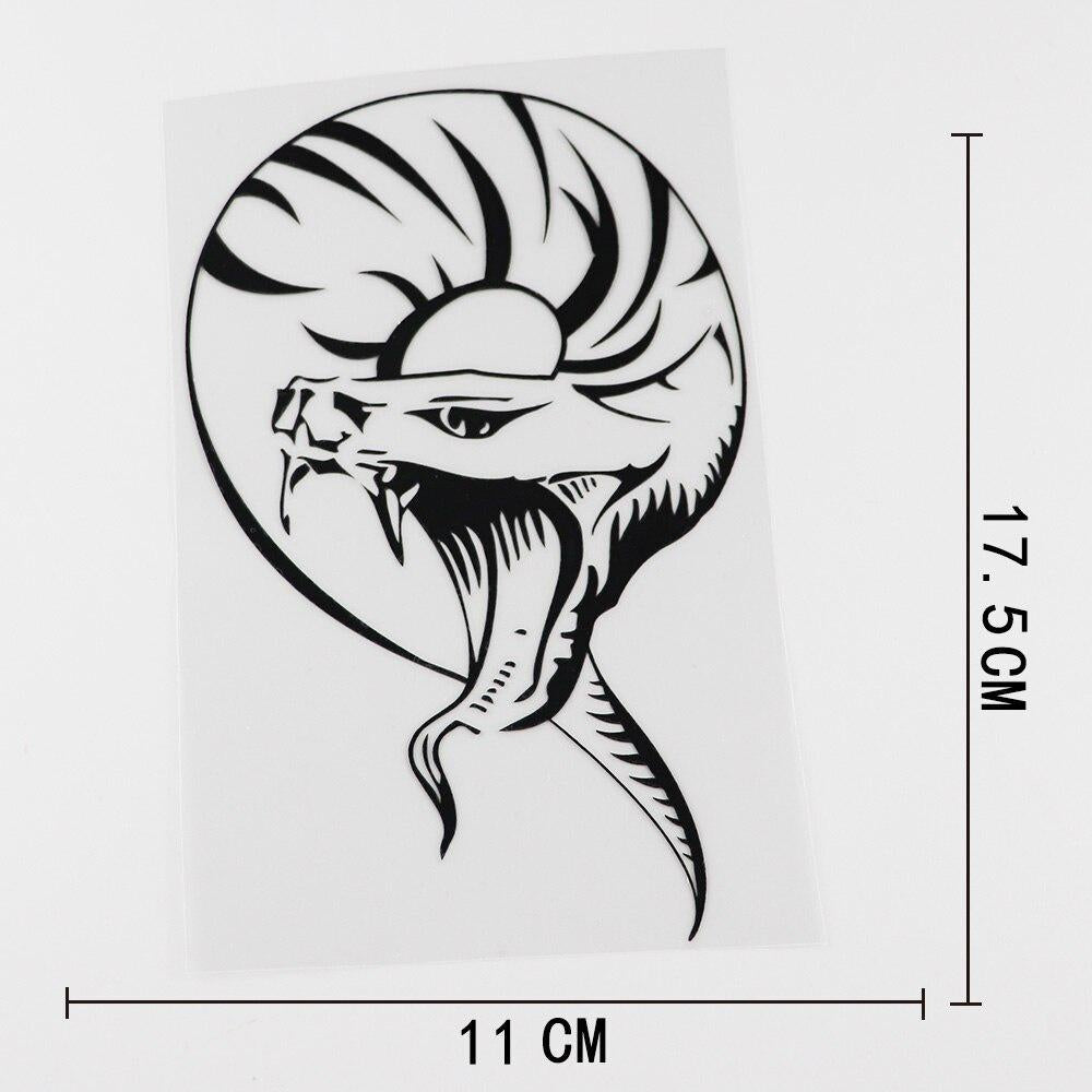 11CMX17.5CM Fashion Snake Mystical Viper Dragon Decal  Vinyl Car Sticker