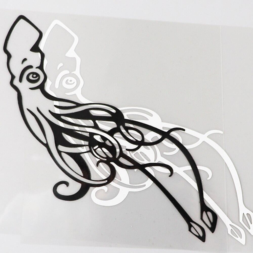 14.2CM×14.7CM Fashion Animal Squid Decal Vinyl Car Stickers
