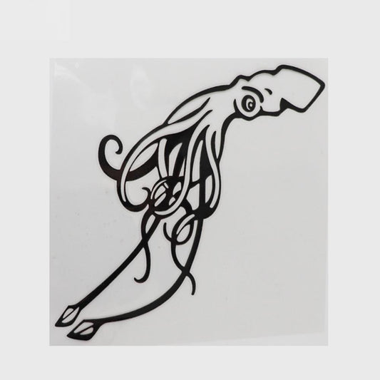 14.2CM×14.7CM Fashion Animal Squid Decal Vinyl Car Stickers