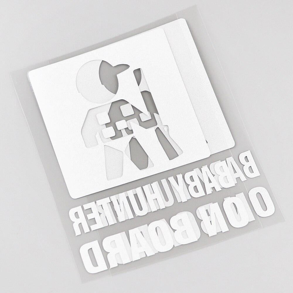 12.9CM*16.8CM Car Sticker Baby Hunter on Board Car Truck  Vinyl Window Decoration