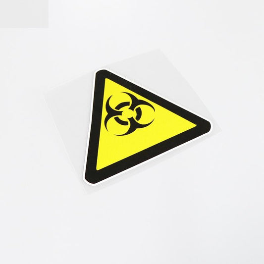 14.3CM*12.8CM Warning Biological Hazard Personality Decoration Car Sticker Decal PVC