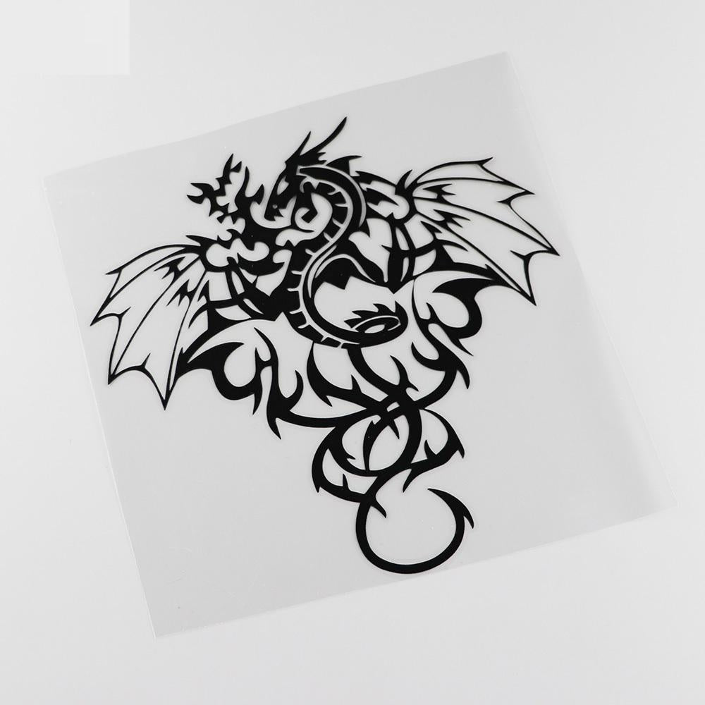 18.6CMX18.2CM Tribal Dragon Winged Monster  Vinyl Car Sticker