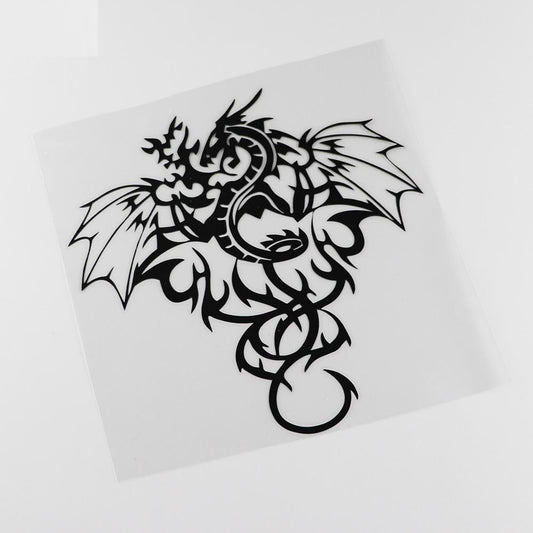 18.6CMX18.2CM Tribal Dragon Winged Monster  Vinyl Car Sticker