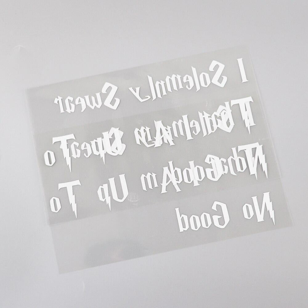 18.4CM* 11CM Interesting I Solemnly Swear That I Am Up To No Good Vinyl Funny And Humorous Words Car Sticker