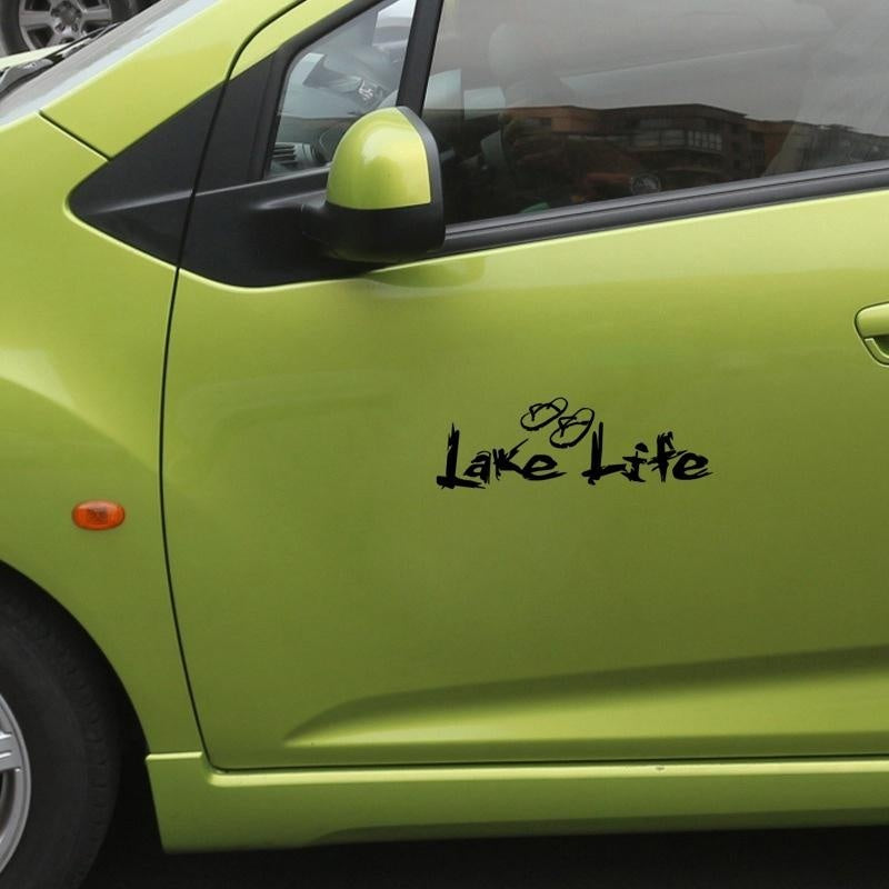 Lake Life slippers Vinyl Car Body Sticker Auto Widnow Bumper Laptop Decal