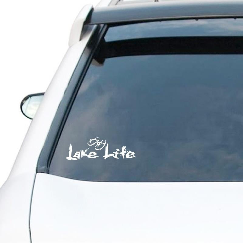 Lake Life slippers Vinyl Car Body Sticker Auto Widnow Bumper Laptop Decal