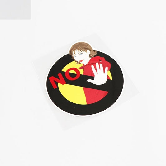 12CM*13.2CM Warning Mark No Approaching Funny PVC Car Sticker Decal Personality Car Styling 13-0197