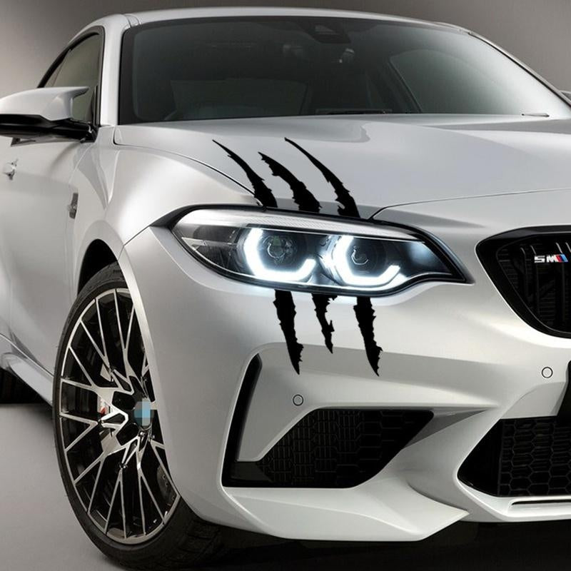 Car Sticker Individuality Scratch Stripe Claw Marks Car Auto Headlight Decal Car Styling Popular Fashion Decorate Decals Red/Black/Gold/Silver/Multicolor
