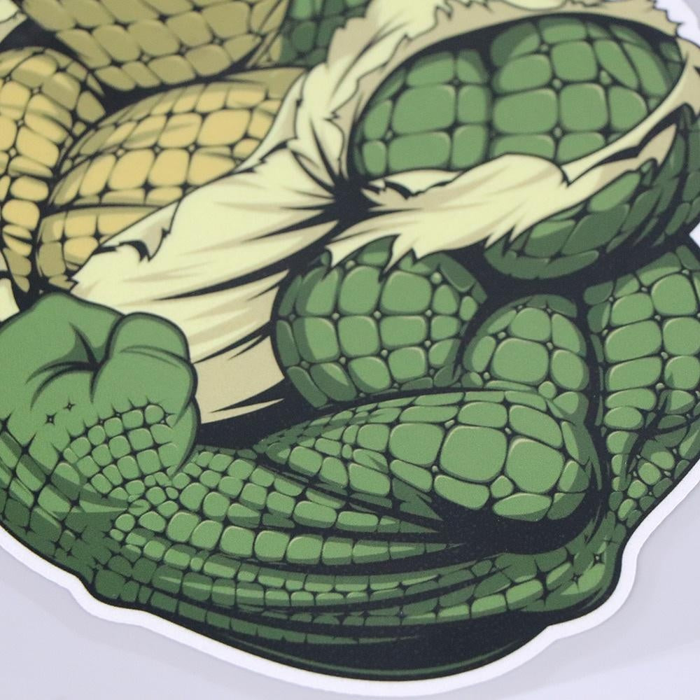 13.5×18.1CM Ferocious And Strong Crocodile Cartoon Car Sticker Funny Animal Decoration Decals 21A-0245