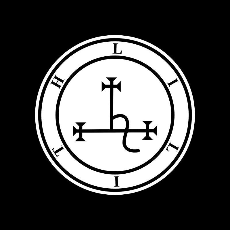 14CM*14CM Fashion Lilith Seal Vinyl Retro- Car Sticker Decal Accessories Black/Silver C11-1092
