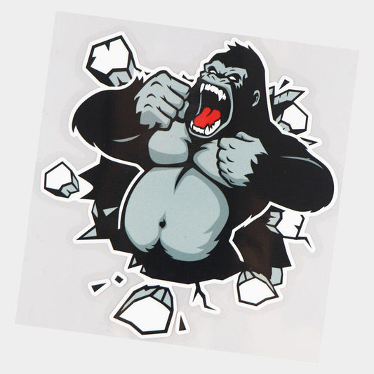 15.6×16CM Poqiang Furious Gorilla Creative Window Door Stickers Car Decoration Accessories 21A-0719