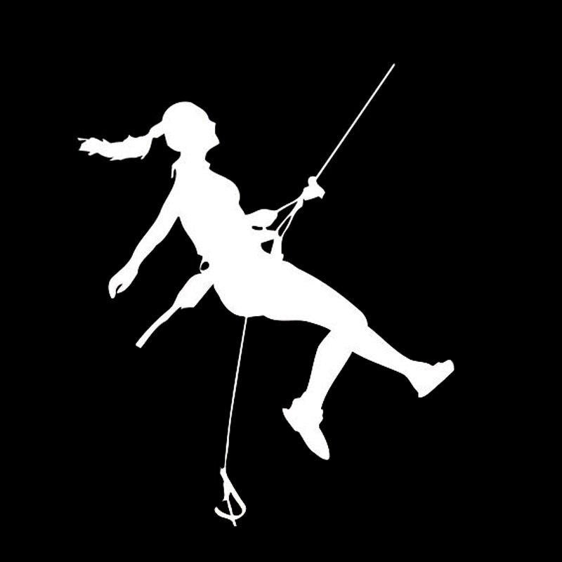 New Hot 13.3CM*16.3CM  Climber Extreme Sport Vinyl Car Sticker