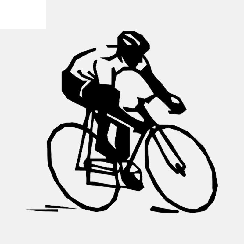 49CM*46.3CM  Lovely Bicycle Wall Stickers PVC Sitting Room The Bedroom Gym W2-491