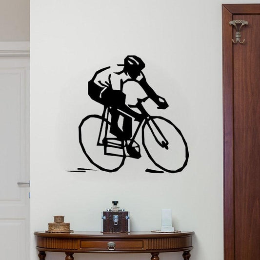 49CM*46.3CM  Lovely Bicycle Wall Stickers PVC Sitting Room The Bedroom Gym W2-491