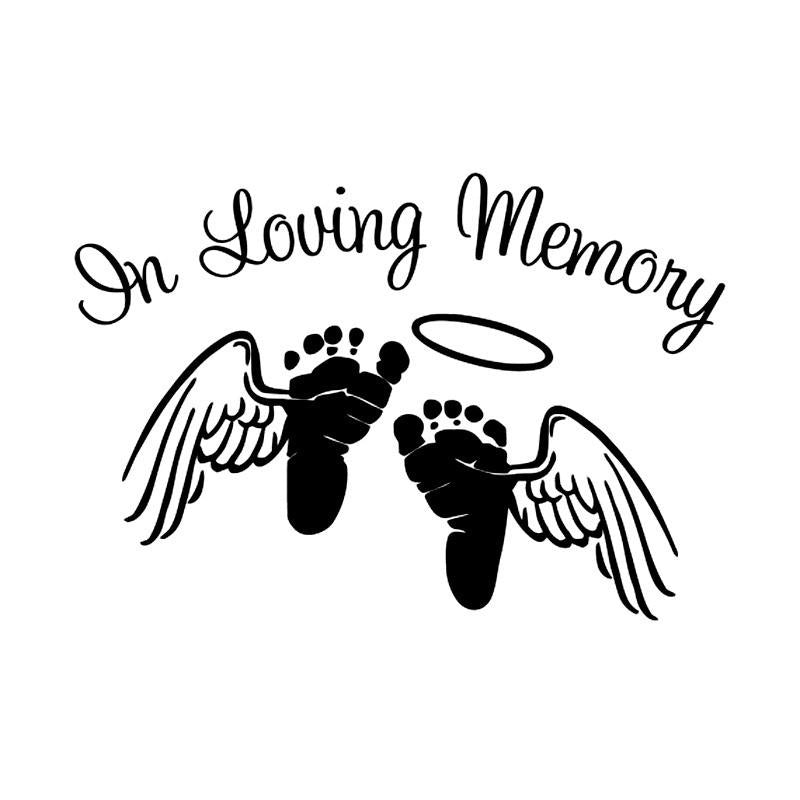 Angel wings Baby Foots Car sticker vinyl decal, car window, doors, bumper, laptop