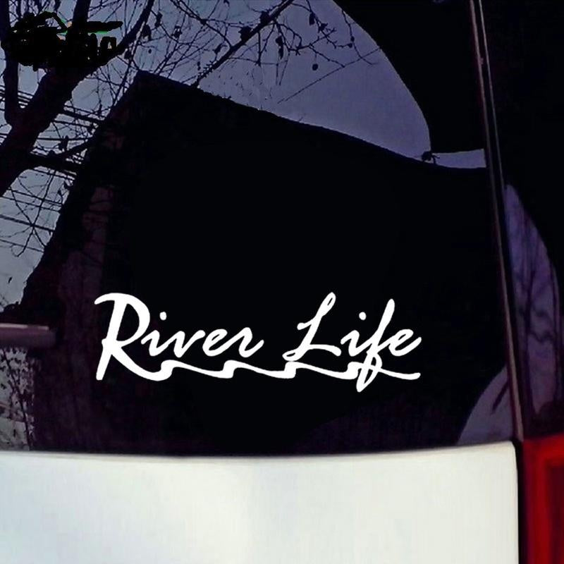 2018 NEW RIVER LIFE Car Stickers Cute Vinyl Car Body Decal Bumper Sticker Removable