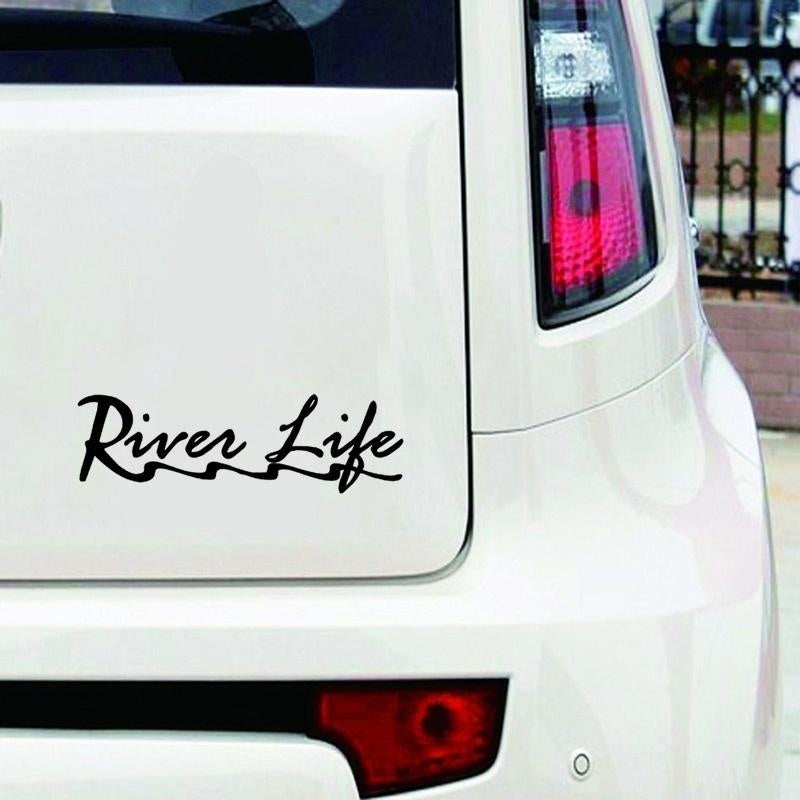 2018 NEW RIVER LIFE Car Stickers Cute Vinyl Car Body Decal Bumper Sticker Removable