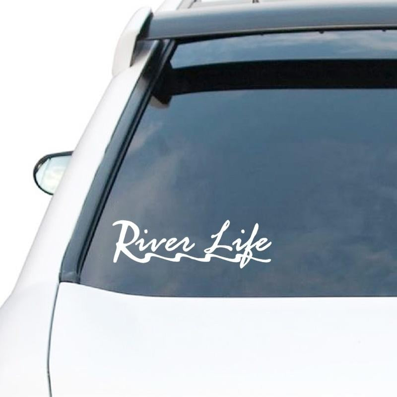 2018 NEW RIVER LIFE Car Stickers Cute Vinyl Car Body Decal Bumper Sticker Removable