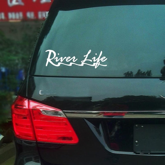 2018 NEW RIVER LIFE Car Stickers Cute Vinyl Car Body Decal Bumper Sticker Removable