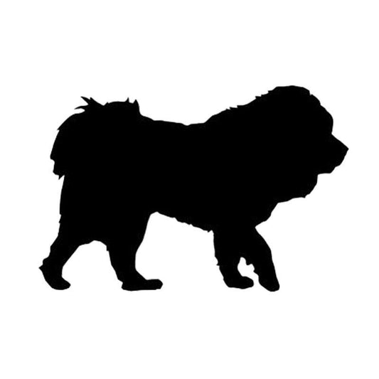 2020 NEW 12.7*8.5CM Tibetan Mastiff Dog Funny Window Decoration Animal Car Sticker Classic Motorcycle Decals C6-1733
