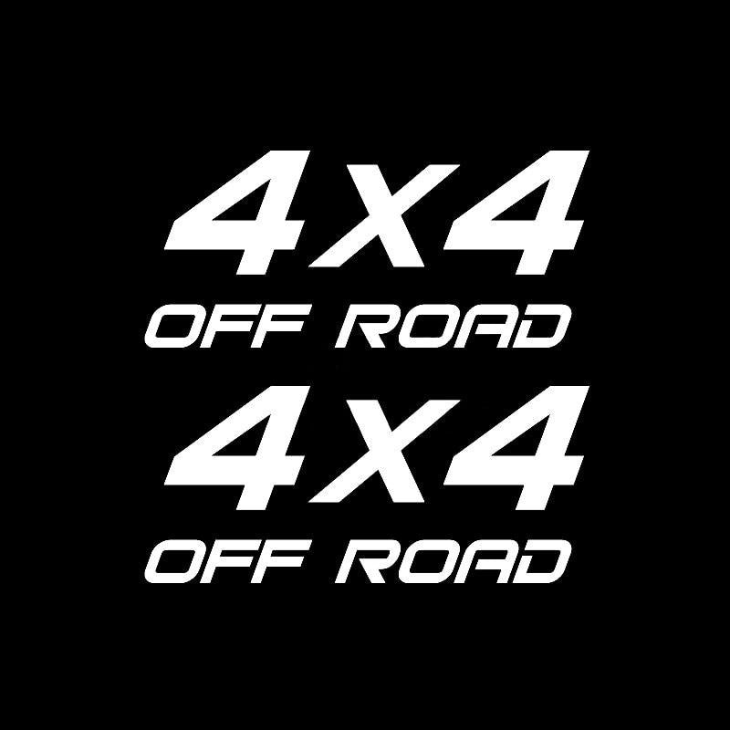 Hot 16.8cm*16.4cm 2X 4X4 OFF ROAD Truck Suv Interesting Vinyl Decals Car Sticker Car-styling Black/Silver S6-3551