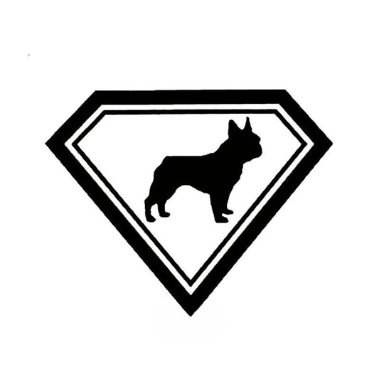 New Fashion 19*15CM French Bulldog Cute Funny Animal Car Sticker  Classic Body Decoration Accessories C6-1383