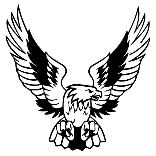 High-quality 15.8*16CM Elegant Eagle Classic Bird Car Stickers Vinyl Waterproof Car Styling Decals Black/Silver S1-2354