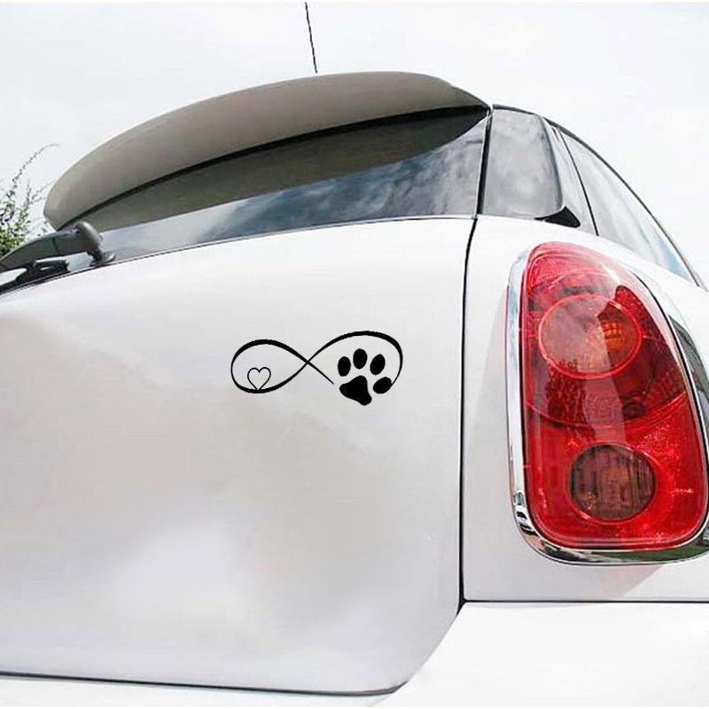 Cat Paw Love Vinyl Sticker Car Decal Waterproof Sticker Art Bumper Car Window Cute Decor