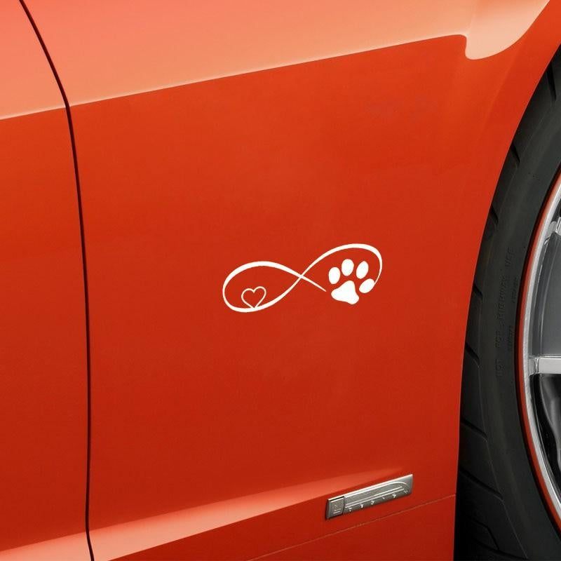 Cat Paw Love Vinyl Sticker Car Decal Waterproof Sticker Art Bumper Car Window Cute Decor