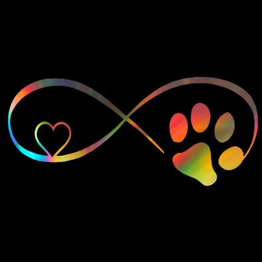 Cat Paw Love Vinyl Sticker Car Decal Waterproof Sticker Art Bumper Car Window Cute Decor
