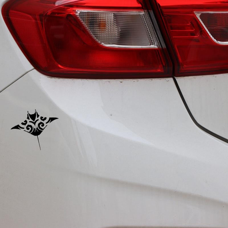 NEW 15.5CM*12.9CM Car Sticker Manta Ray Fish Sea Life Seashore Ocean Beach Vinyl Decal Black/Silver