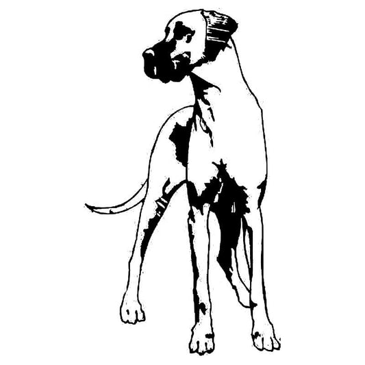 New Fashion 8.3*14.7CM Great Dane Dog Vinyl Decal Personality Waterproof Car Stickers Car Styling Decoration Black/Silver