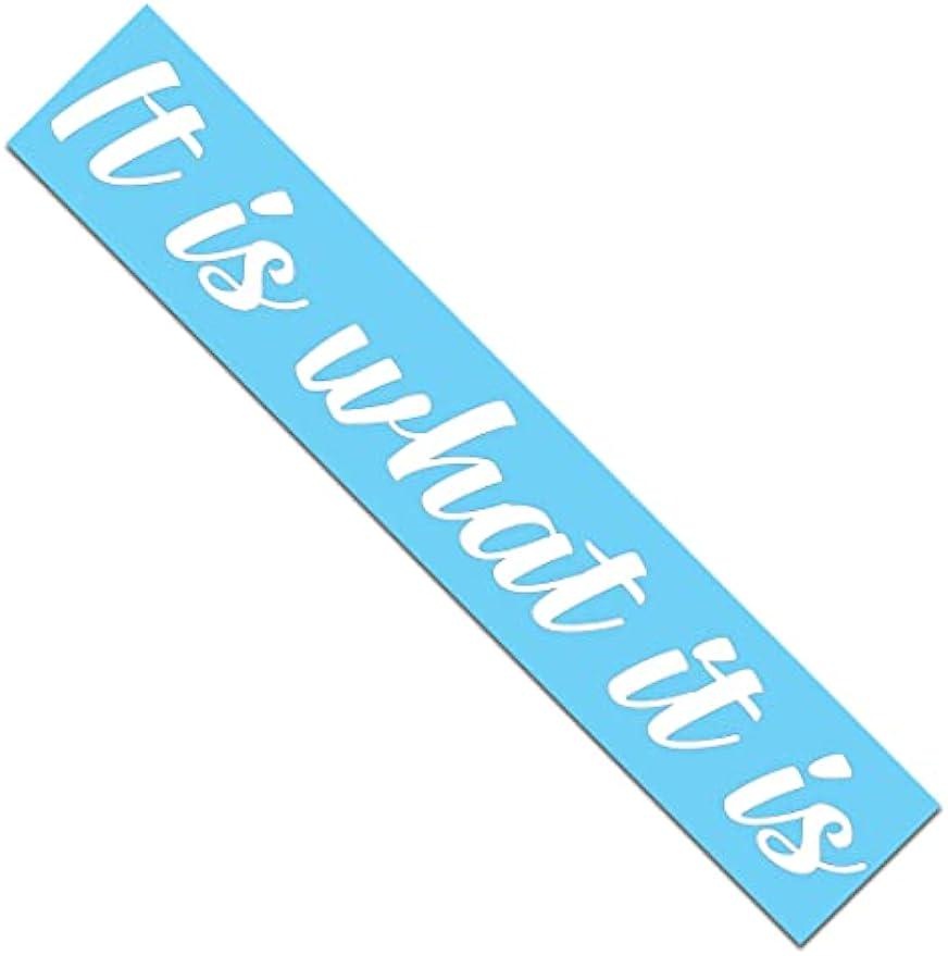 It is What It is Side Windshield Banner Decal/Sticker 20 inch