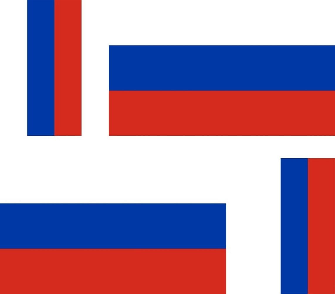 Set of 4x Sticker Vinyl Car Bumper Decal Outdoor Car Moto World Flag Russia
