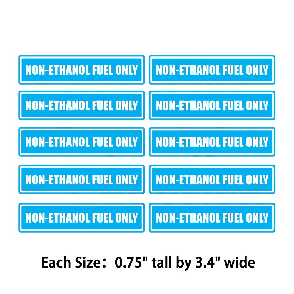 10X Non-Ethanol Fuel Only Warning Sticker Multi Pack Decal Labels- Gas Powered Items Warnig Sticker Decal