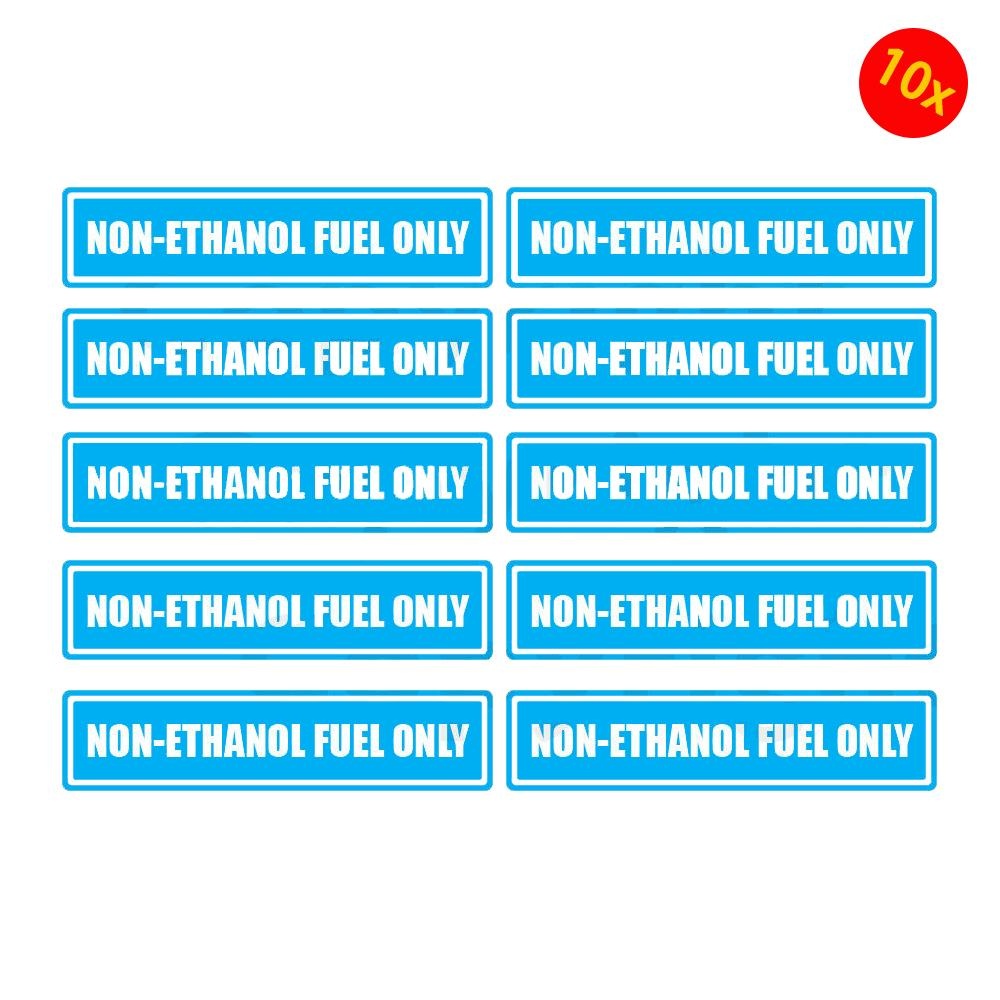 10X Non-Ethanol Fuel Only Warning Sticker Multi Pack Decal Labels- Gas Powered Items Warnig Sticker Decal