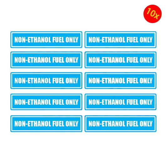10X Non-Ethanol Fuel Only Warning Sticker Multi Pack Decal Labels- Gas Powered Items Warnig Sticker Decal