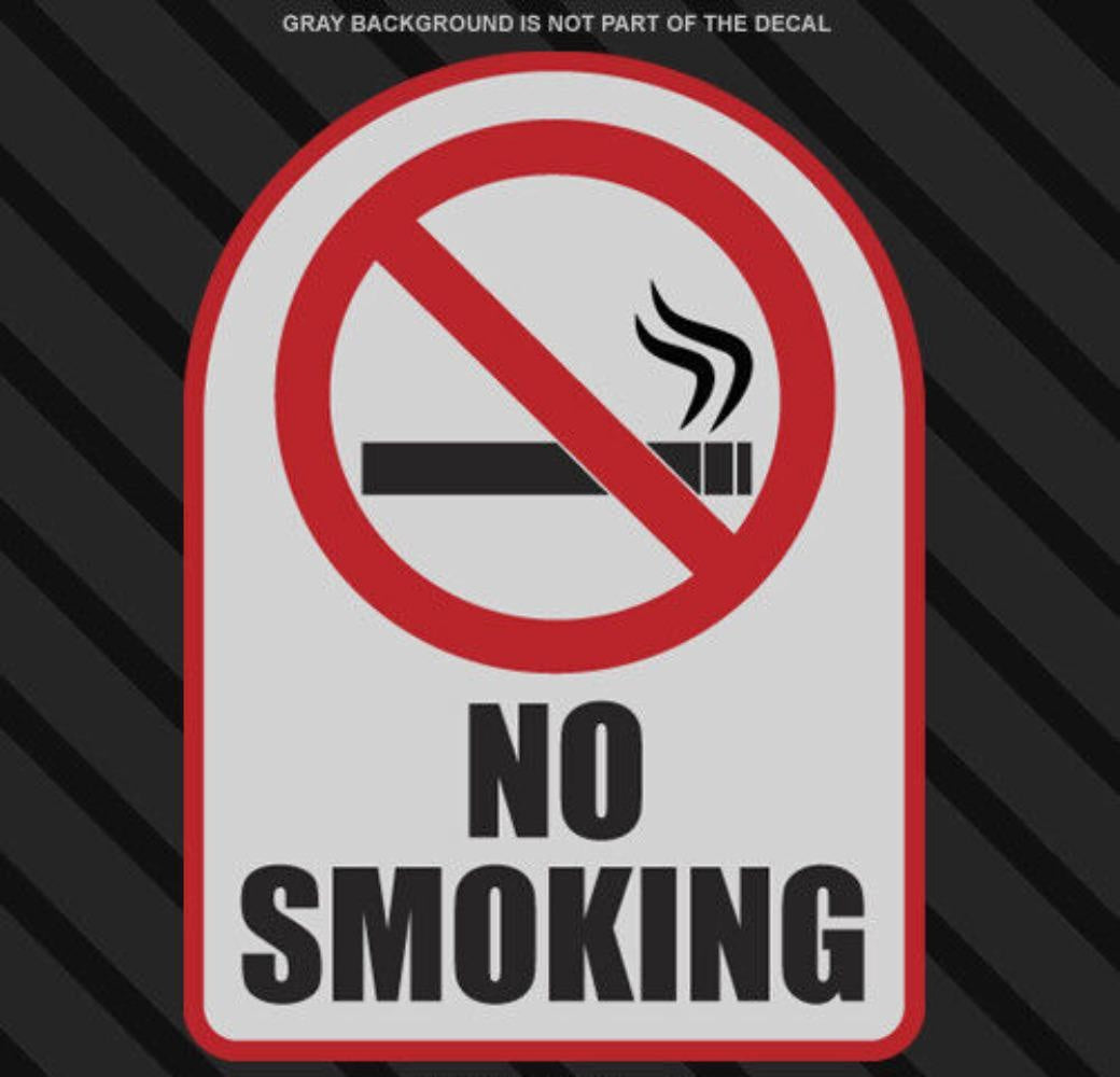 3X No Smoking Sticker Vinyl Decal Business Window Wall Door Car Store Bar Shop Warning Sign Sticker