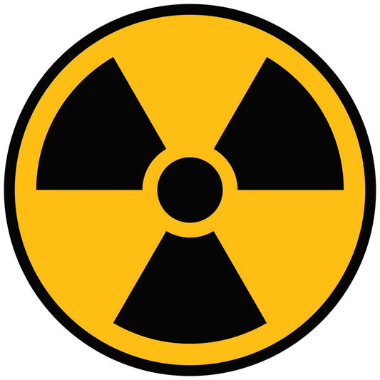9X Nuke Radioactive Nuclear Radiation Warning Symbol Vinyl Sticker Car Truck Decal Warning Sign Sticker Decal