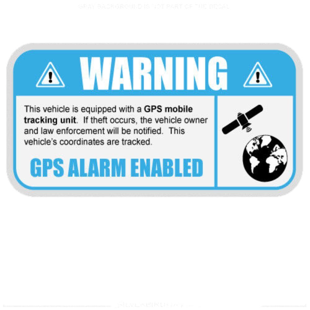 6x GPS -sticker Security Tracking Vehicle Label Warning Anti Theft Vinyl Window Warning Sign Sticker Decal