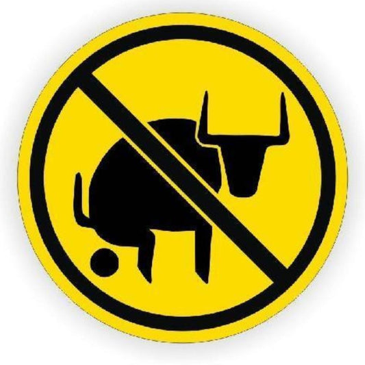 3X No Bull Shit Hard Hat Sticker / Helmet Decal Label Bull Funny Sarcastic Crap Waring Sign Sticker Decal