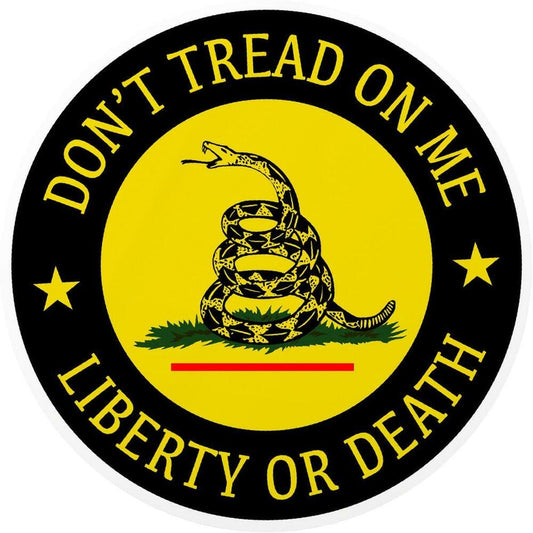 3X Don't Tread On Me Decal Sticker Laptop Car Window Stickers Gadsden Flag 2nd Guns Waring Sign Sticker Decal